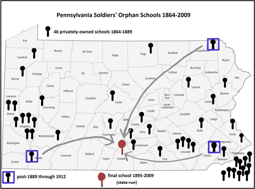 Pa Map of SOS locations